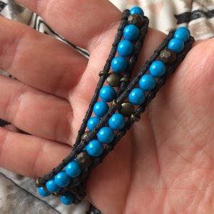 Turquoise Magnesite beaded choker